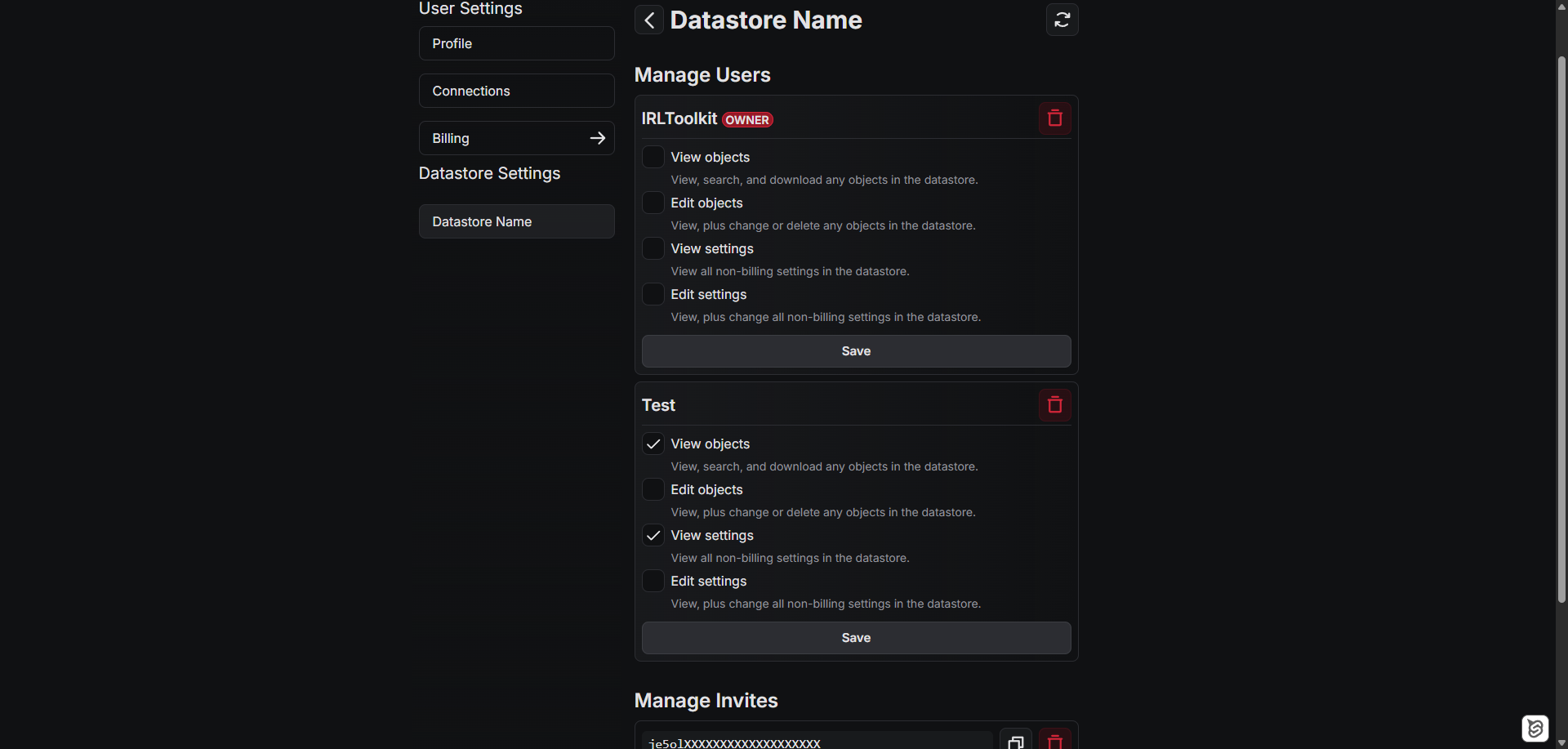 Manage Users